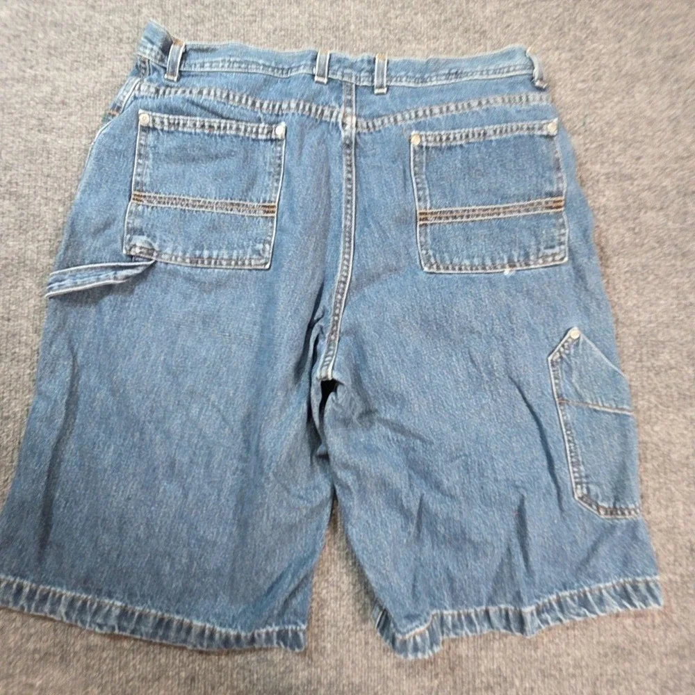 No Boundaries Cargo Shorts Mens 38 Blue Denim Relaxed Fit Workwear Summer